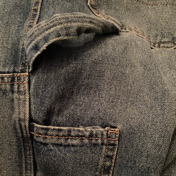 Blue High Rise Cargo Jeans - Picture 5 of 5